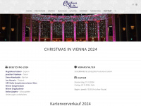 christmasinvienna.com Webseite Vorschau