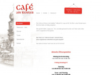 cafeamkloster.eu Webseite Vorschau