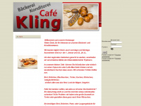 cafekling.de Webseite Vorschau