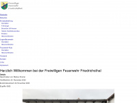 feuerwehr-friedrichsthal.de Webseite Vorschau