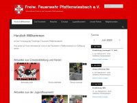 feuerwehr-pfaffenwiesbach.de Webseite Vorschau