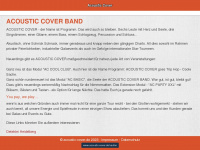 acoustic-cover.de Webseite Vorschau