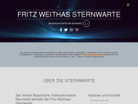 sternwarte-neumarkt.de Webseite Vorschau
