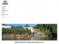 paddel-klub.de Webseite Vorschau