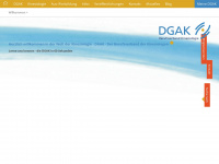 dgak.de Webseite Vorschau