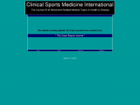 clinical-sportsmedicine-germany.de Thumbnail