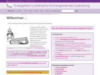 cadolzburg-evangelisch.de Webseite Vorschau