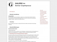 galerie-berliner-graphikpresse.de Webseite Vorschau