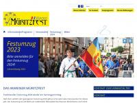 mueritzfest.de Webseite Vorschau
