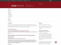 clio-online.net Webseite Vorschau