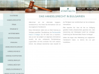 bulgarien-handelsrecht.eu Webseite Vorschau