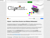 cliprint.de Webseite Vorschau