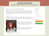 calcola.de Webseite Vorschau