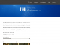 cwg-watertechnology.de Webseite Vorschau