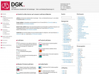 leitlinien.dgk.org Webseite Vorschau