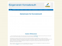 buergerverein-konradsreuth.de Webseite Vorschau