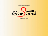 showsound.de Webseite Vorschau