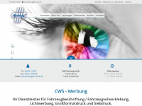 cws-werbung.de Webseite Vorschau
