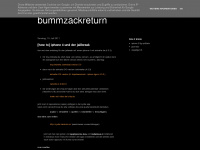 bummzackreturn.blogspot.com Webseite Vorschau