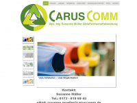caruscomm.de Webseite Vorschau