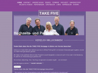 takefive-band.de Webseite Vorschau