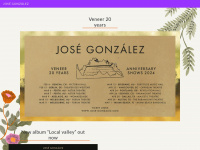 jose-gonzalez.com Webseite Vorschau