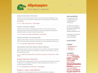 alligatorpapiere.de Webseite Vorschau