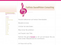 callista-soundvision-consulting.com Webseite Vorschau