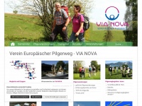 pilgerweg-vianova.eu Webseite Vorschau