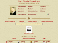 padrepio.catholicwebservices.com Webseite Vorschau