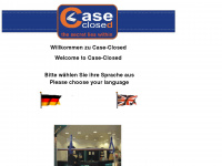 case-closed.de Webseite Vorschau