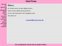 club-privee.de Webseite Vorschau