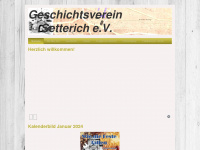 geschichtsverein-setterich.de Webseite Vorschau