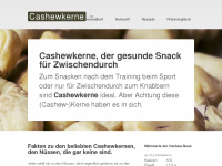 cashewkerne.net Webseite Vorschau