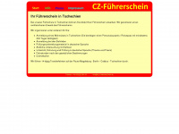 cz-fuehrerschein.eu Webseite Vorschau