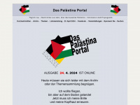 das-palaestina-portal.de Webseite Vorschau