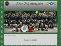 58er-schottengarde.de Webseite Vorschau