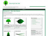 baumportal.de Webseite Vorschau