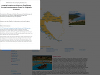 camping-kroatien.net Webseite Vorschau