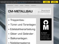cm-metallbau.de Webseite Vorschau