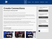 create-connections.com Webseite Vorschau