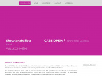 cassiopeia-showtanz.com Webseite Vorschau