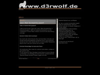 d3rwolf.de Webseite Vorschau