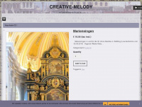 creative-melody.de Webseite Vorschau