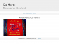 da-hansl.de Webseite Vorschau