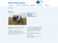 cms-communications.de Webseite Vorschau