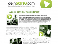 deinsong.com Webseite Vorschau