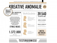 creativeanomaly.de Webseite Vorschau