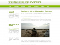 ferienhaus-ostsee-ferienwohnung.de Webseite Vorschau