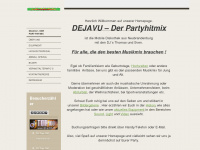 dejavu-partyhitmix.de Webseite Vorschau